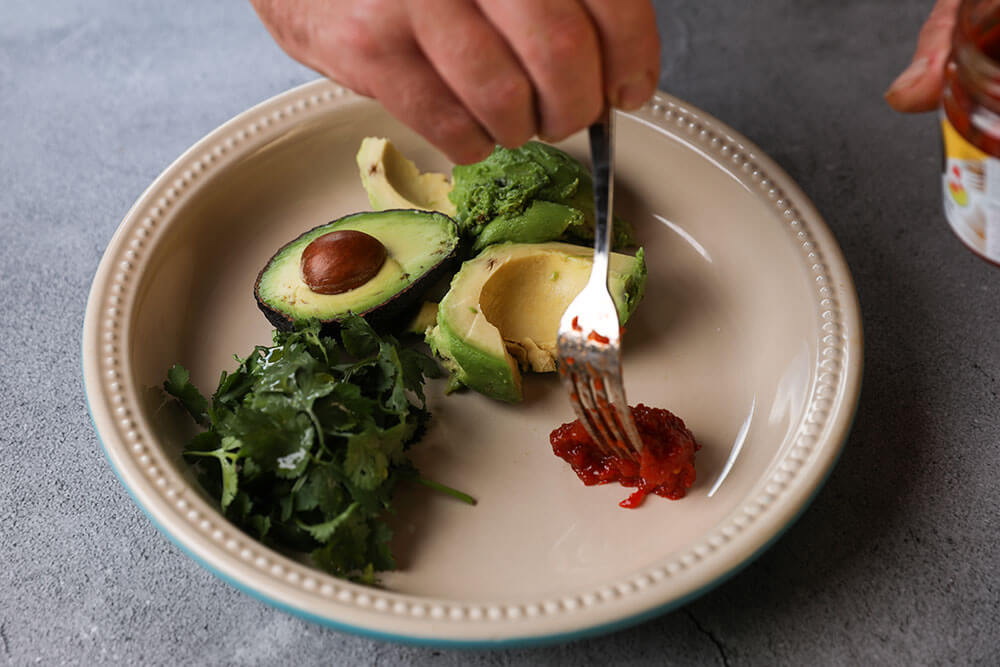 TIGER LILY PEPPER® & LIME SAMBAL GUACAMOLE with avocado